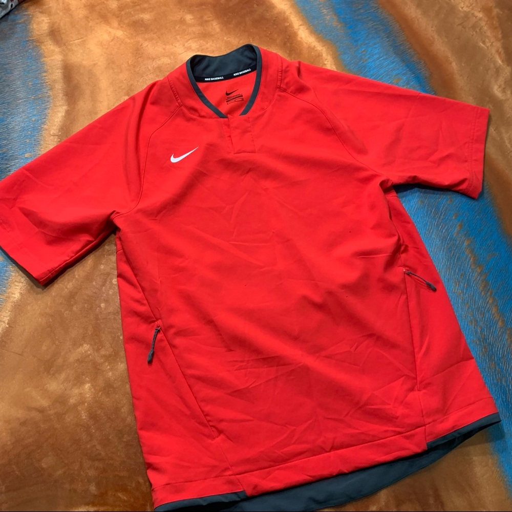 Nike Baseball Men’s Hot Jacket Red Small warm up jacket